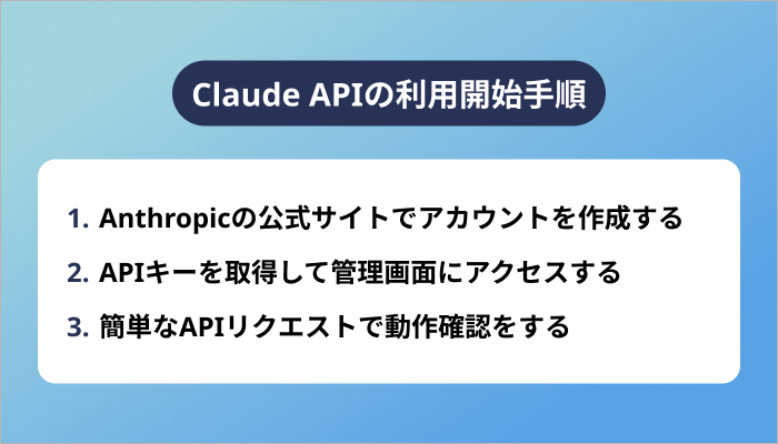 Claude APIの利用開始手順