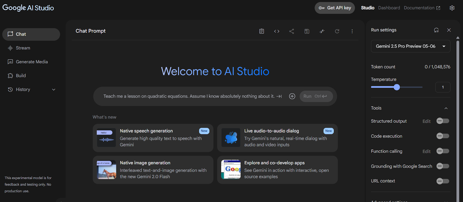 Google AI Studio