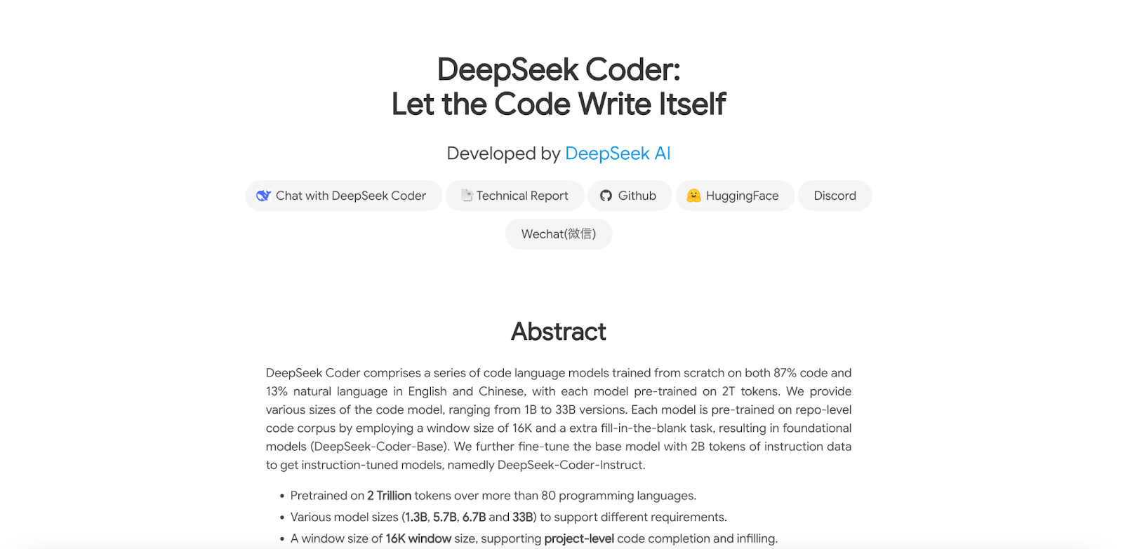 DeepSeek Coder