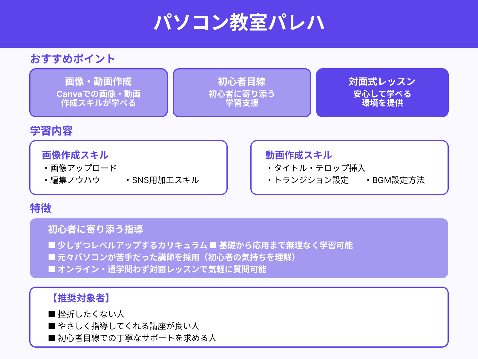 パソコン教室パレハ