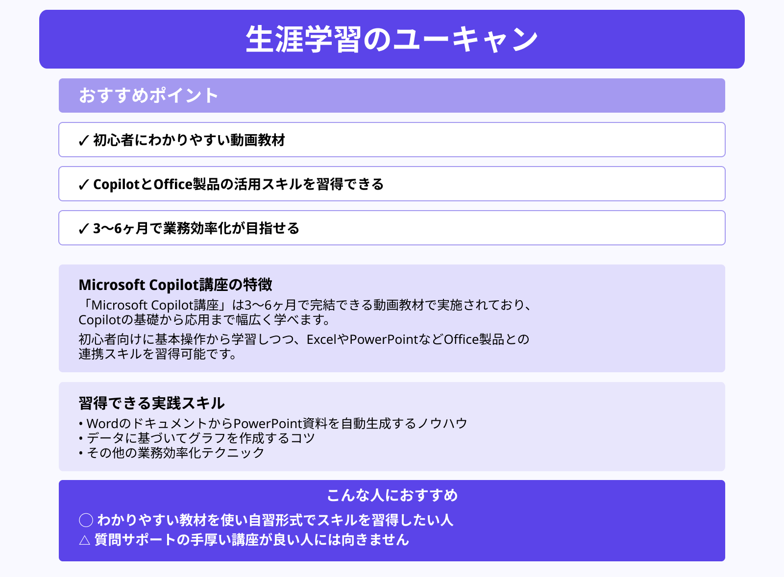 生涯学習のユーキャン