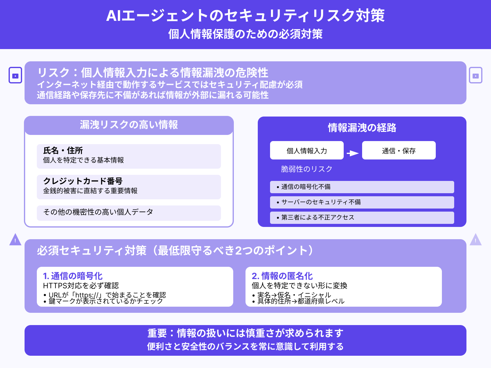 デメリット3：個人情報が流出する可能性