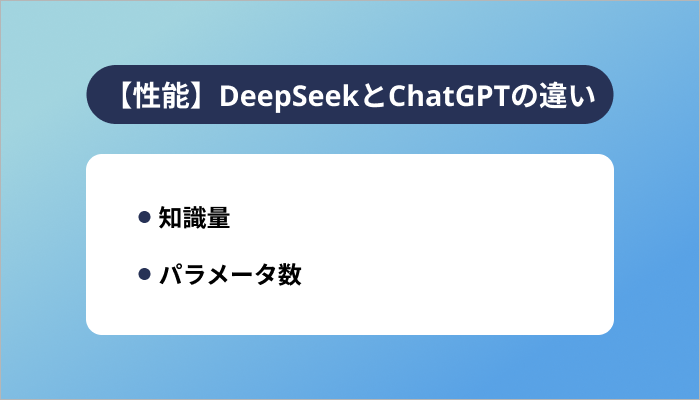 【性能】DeepSeekとChatGPTの違い