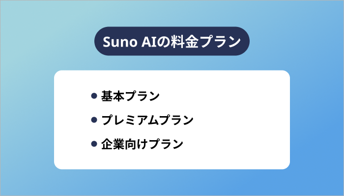 Suno AIの料金プラン